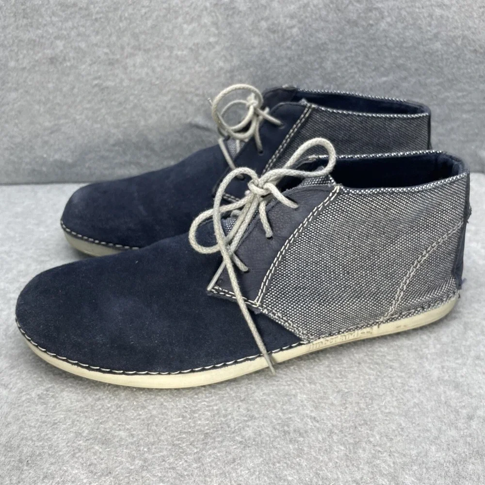 Timberland Earth Keepers Men's Size 11.5 Chukka Boots Blue Suede Leather  Ankle